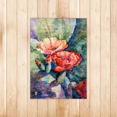 Velvety Rug, Prickly Pear Cactus, La Tuna Nopales